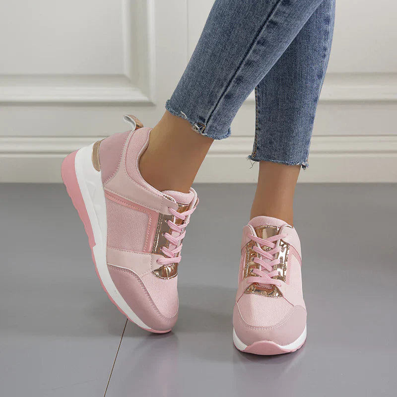 Dam Sneakers med kilklack – Ortopediska och Stilrena Vardags- och Promenadskor