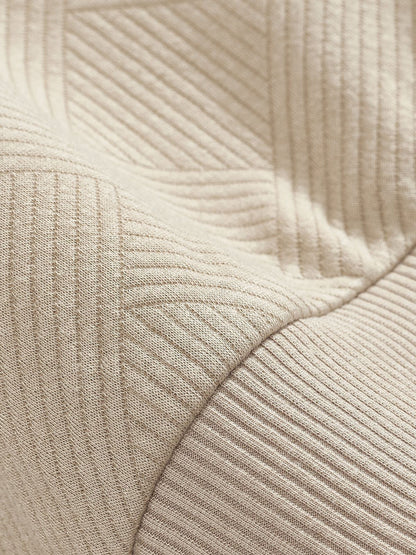 Herr – Pullover med halvdragkedja och diskret mönster – Smart casual tröja för vardag och kontor