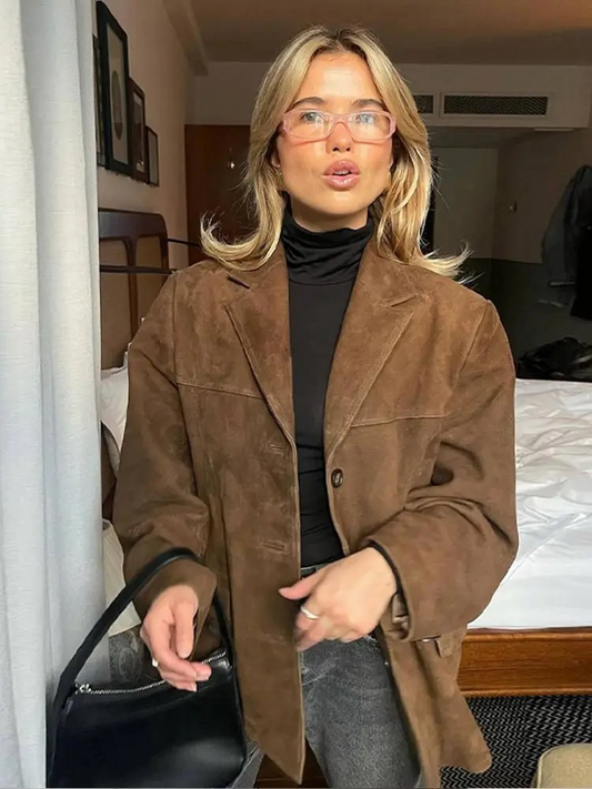 Dam Trenchcoat Oversized Trendig Höst/Vinter Elegant Stil