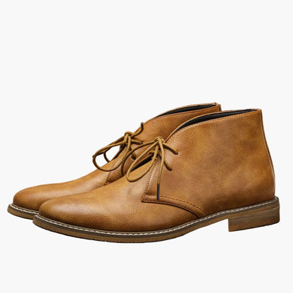 Herr Chukka Boots Klassiska Snörade Vardagsskor för Stil och Komfort