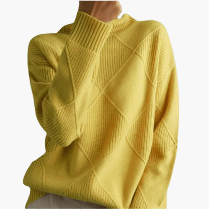 Dam Tröja i Oversized Stil för Vardagsbruk och Eleganta Tillfällen