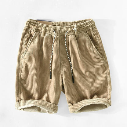 Herrshorts i corduroy – Modern stil och avslappnad komfort för vardagsbruk