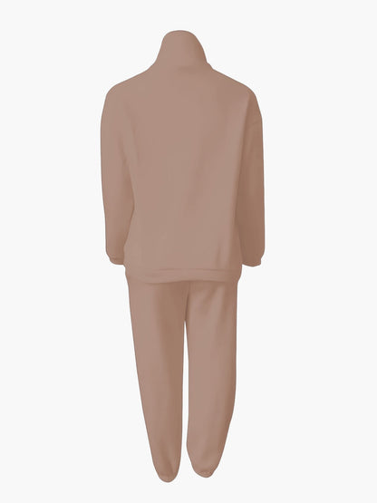 Dam Halvzip Sportig Sweatshirt med Modern Stand-up Krage – Perfekt för Träning och Vardag