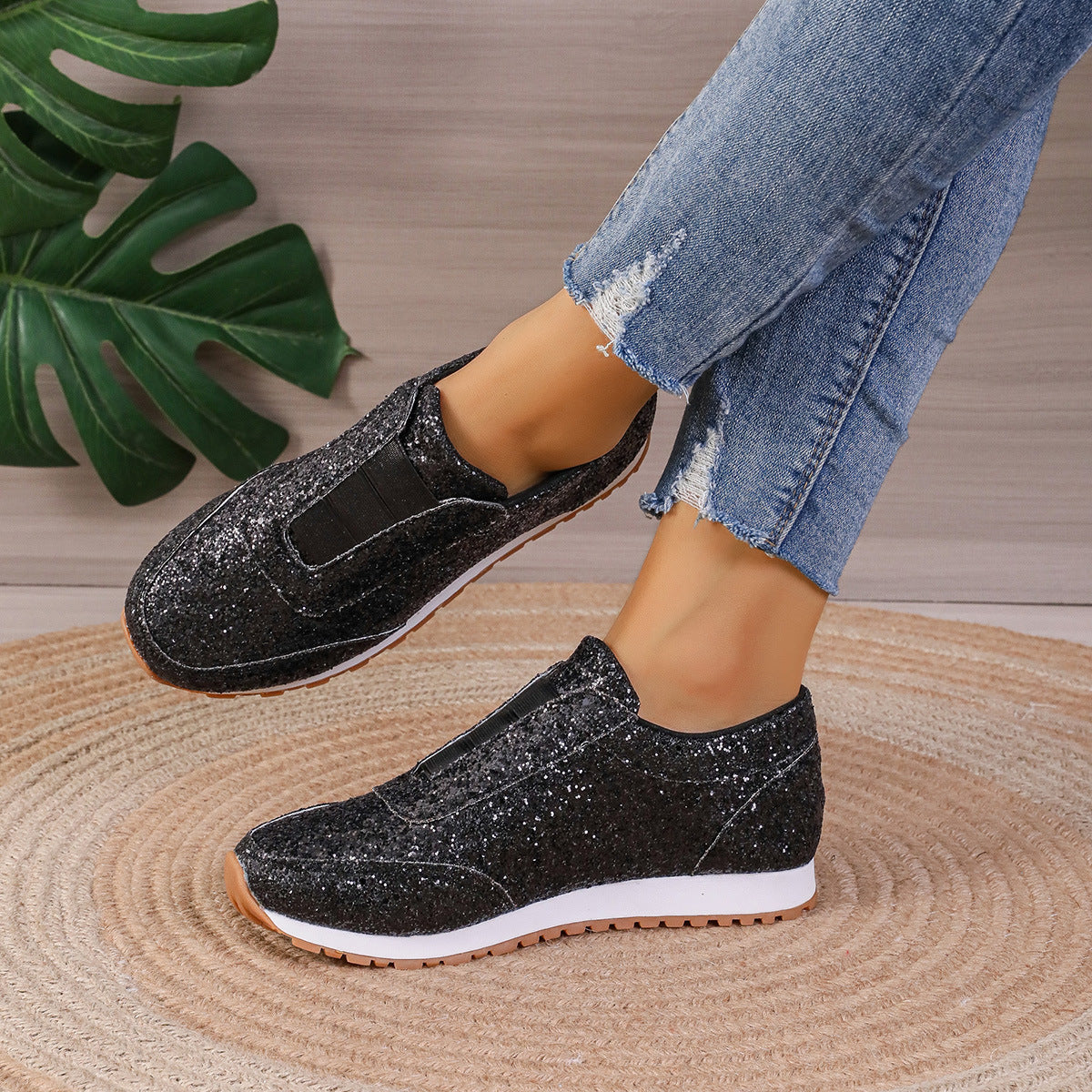 Leanne – Paljettprydda Casual Damskor