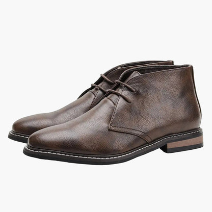 Herr Chukka Boots Klassiska Snörade Vardagsskor för Stil och Komfort