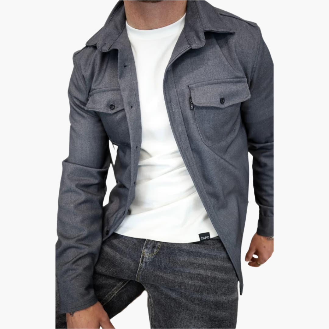Joe – Knappjacka Overshirt för Moderna Män
