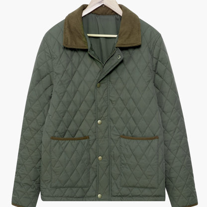 Herr quiltad jacka för höst och vinter – klassisk casual stil