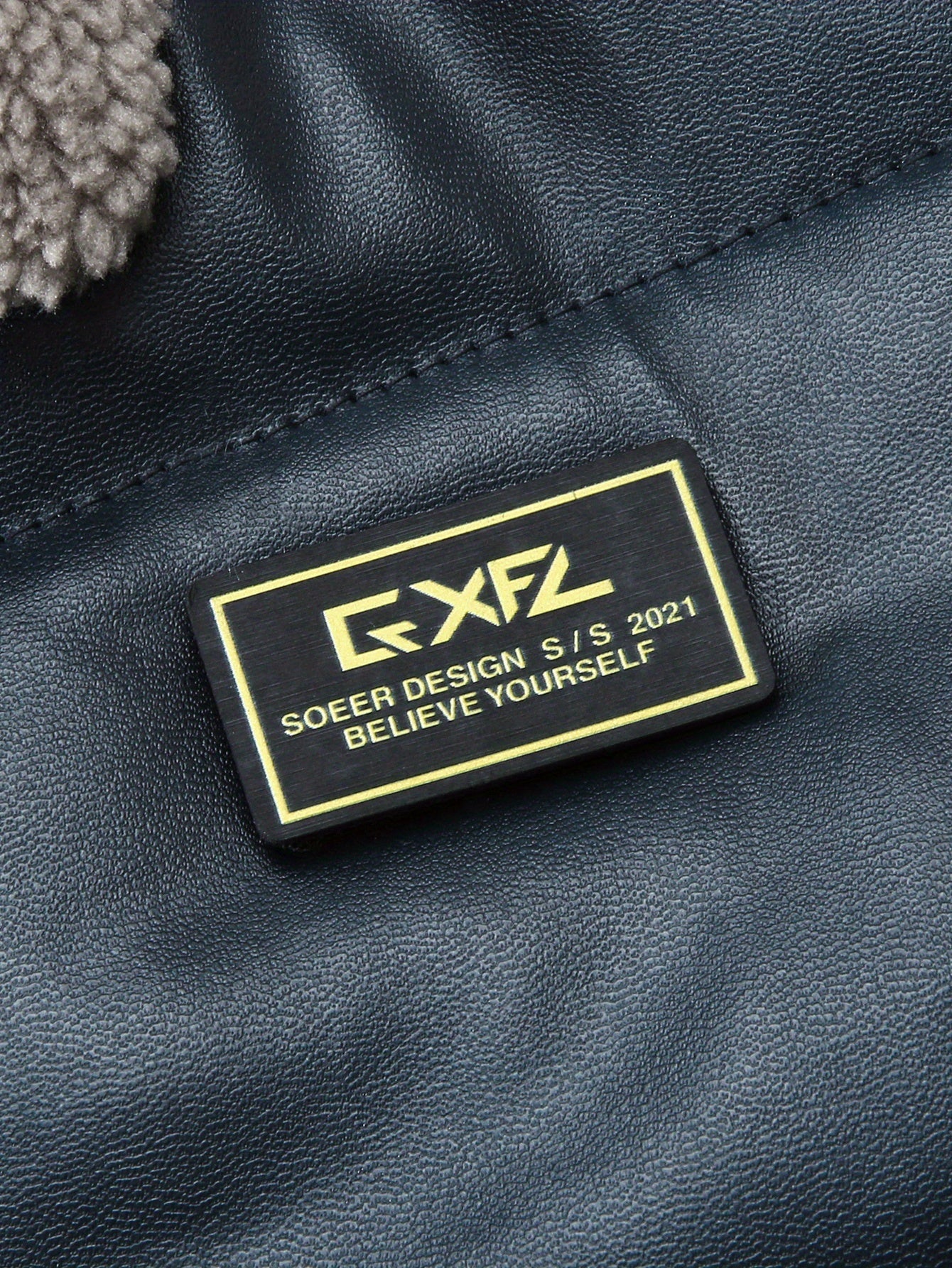 Herr Jacka – Trendig Vadderad Bomber med Pälsimitation Krage, Vardag & Casual