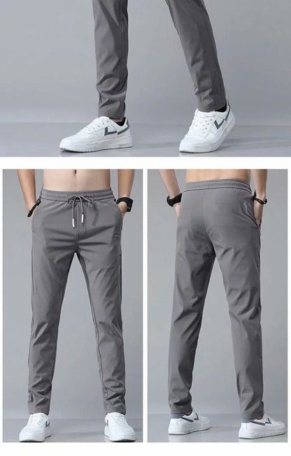 Chris – Lösa Rak Sweatpants i Koreansk Stil