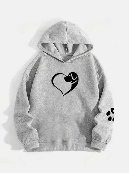 Francis – Hundhjärta Tass Hoodie för män