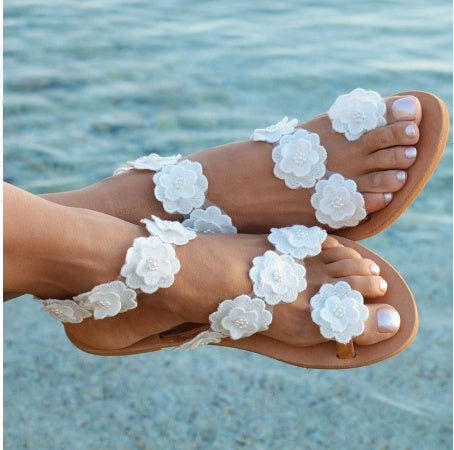 Amy – Blommiga Sandaler för Dam i Stora Storlekar