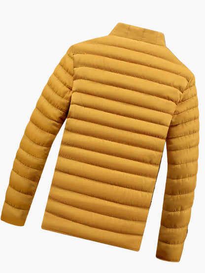 Herr Jacka Vadderad Lättviktsjacka med Dragkedja för Vardagsbruk och Utomhusaktiviteter