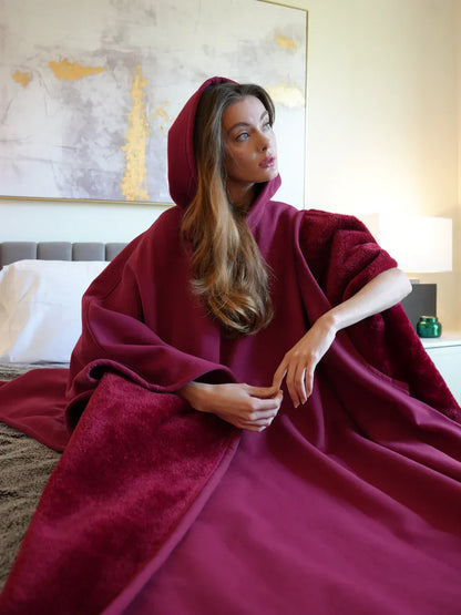 Dam Oversized Hoodie-Filt – Mysig Loungeklädsel för Avslappning och Hemmabruk
