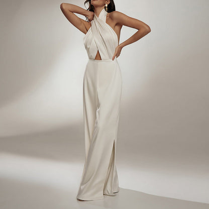 Clara – Ärmfri Halter Jumpsuit
