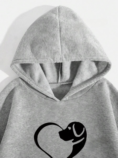 Francis – Hundhjärta Tass Hoodie för män