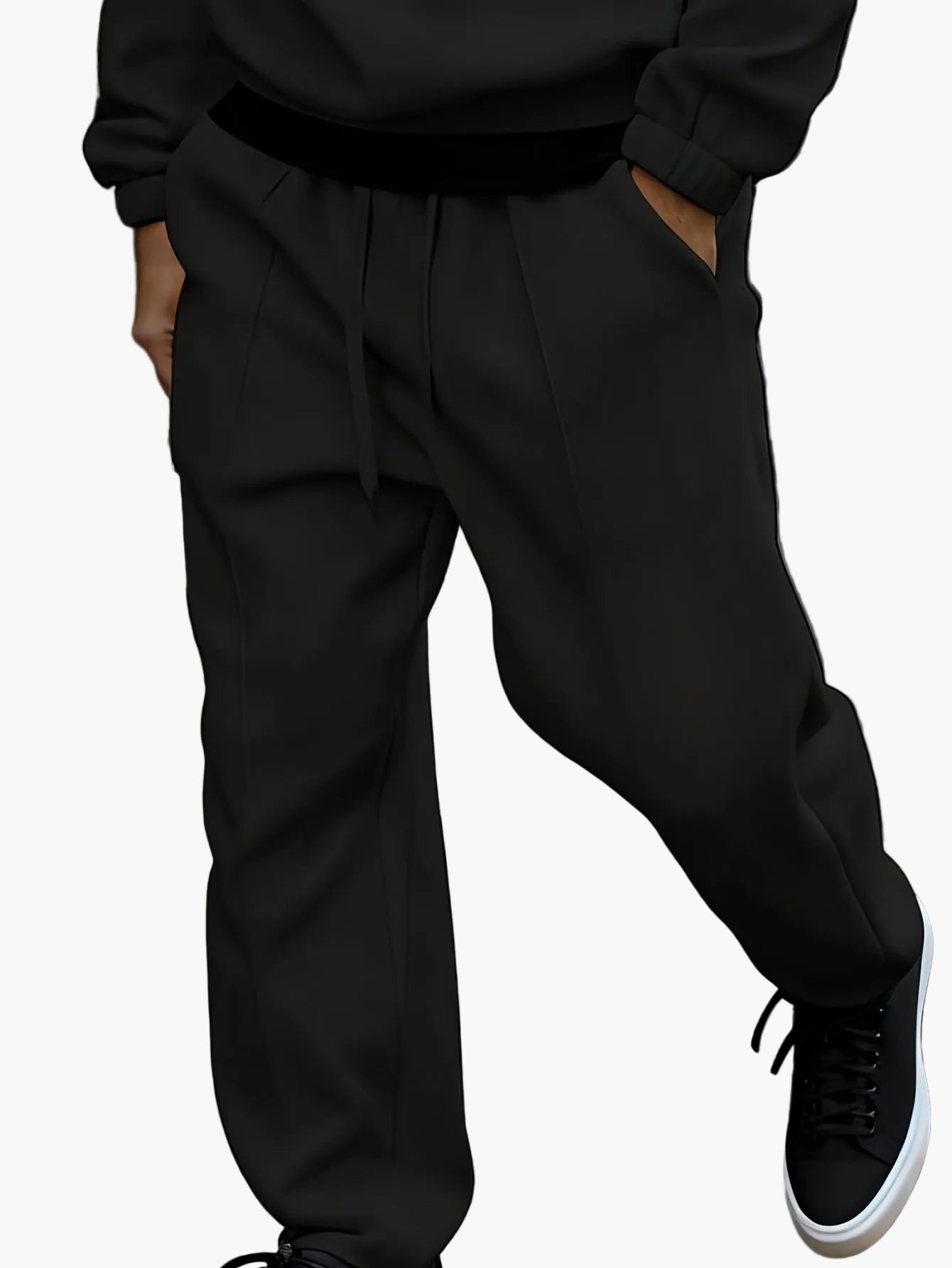 Herrarnas avslappnade träningsset med dragkedja – perfekt för vardag och fritid