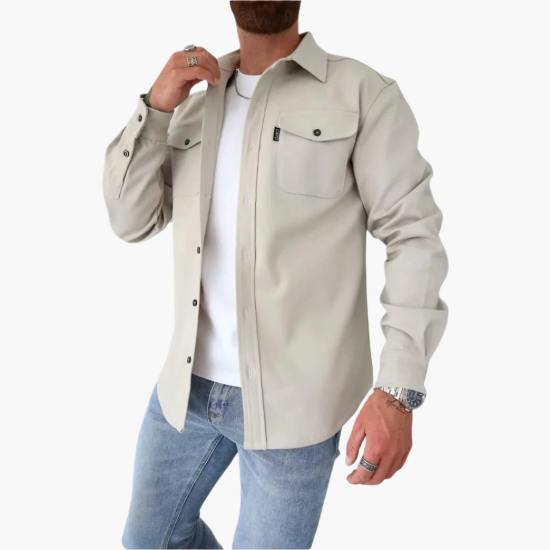 Joe – Knappjacka Overshirt för Moderna Män