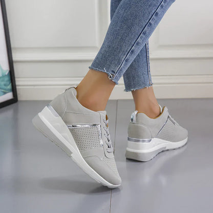 Dam Sneakers med kilklack – Ortopediska och Stilrena Vardags- och Promenadskor