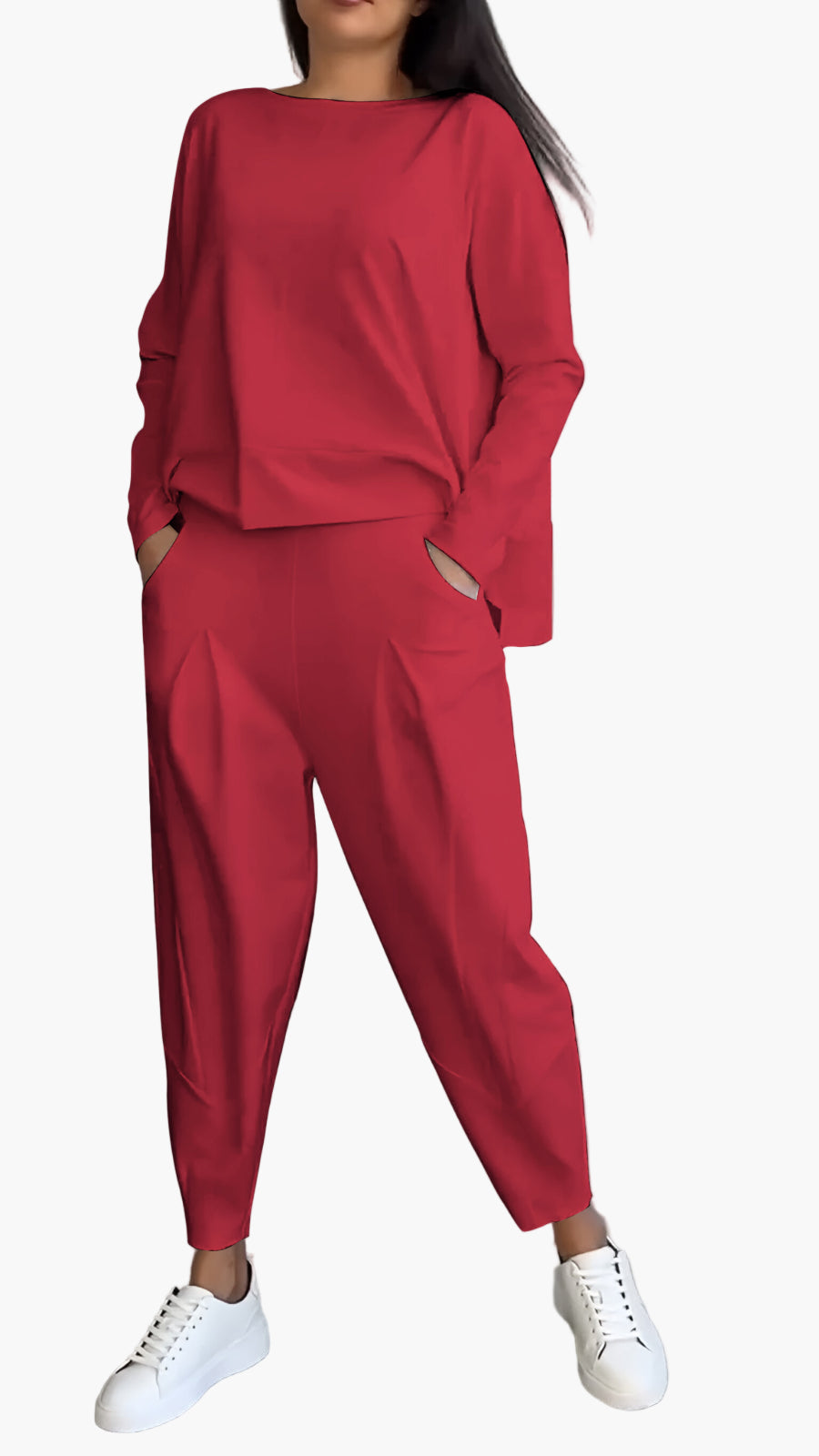 Damers avslappnade tvådelat set – trendigt och bekvämt loungewear för vardag och fritid