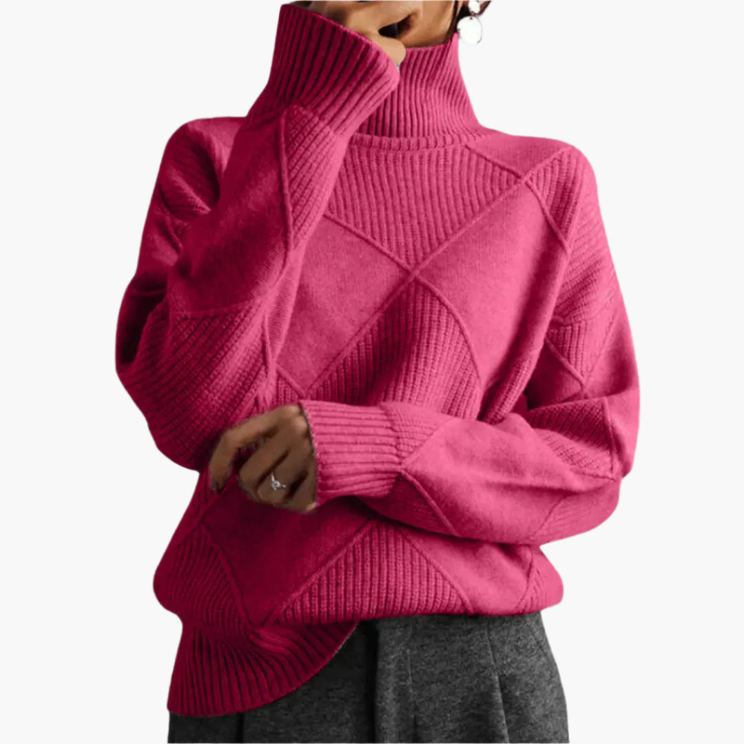 Dam Tröja i Oversized Stil för Vardagsbruk och Eleganta Tillfällen