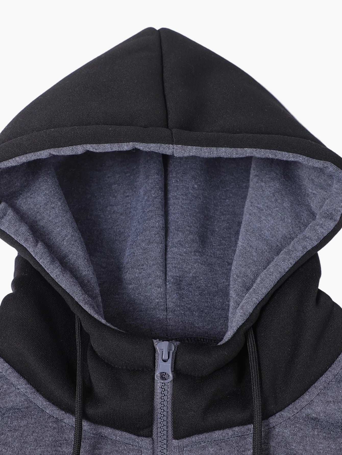 Herrarnas sportiga träningsdress med huva och dragkedja – avslappnad stil för gym och vardag