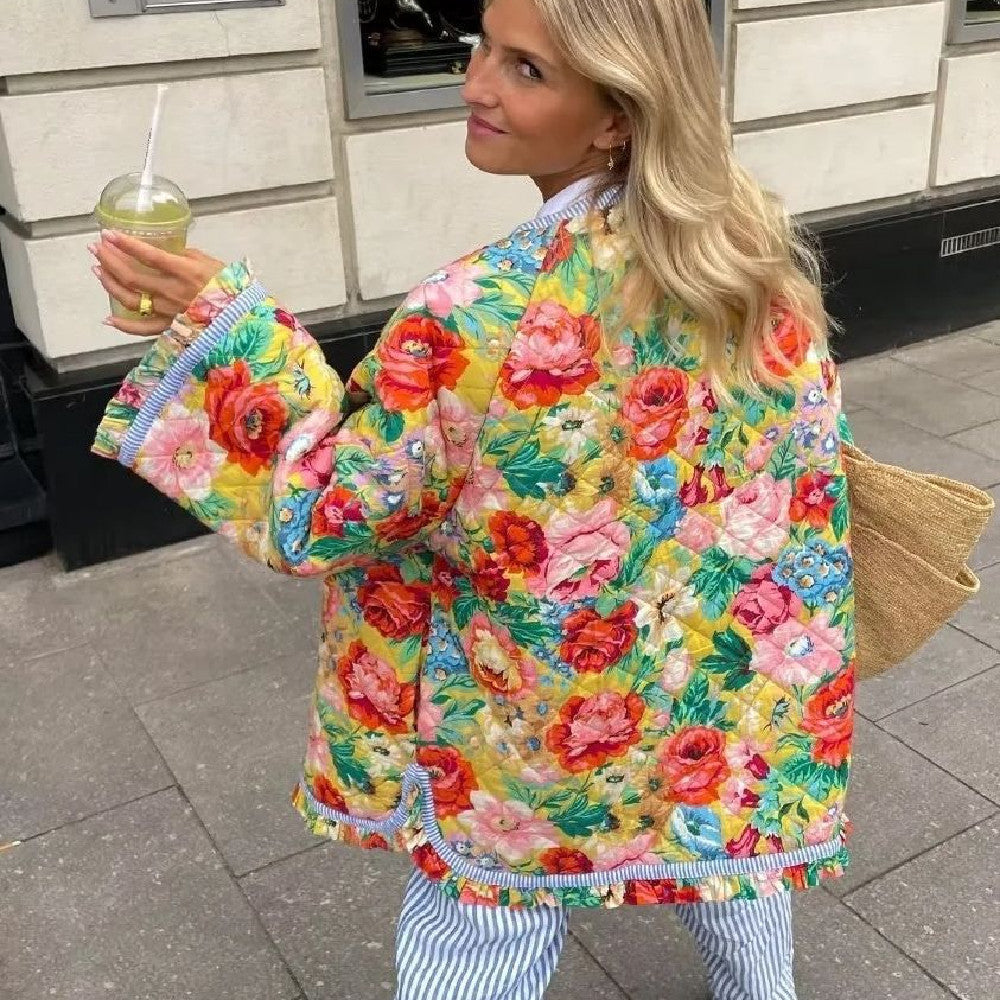 Ashley – Blommig Oversized Kappa