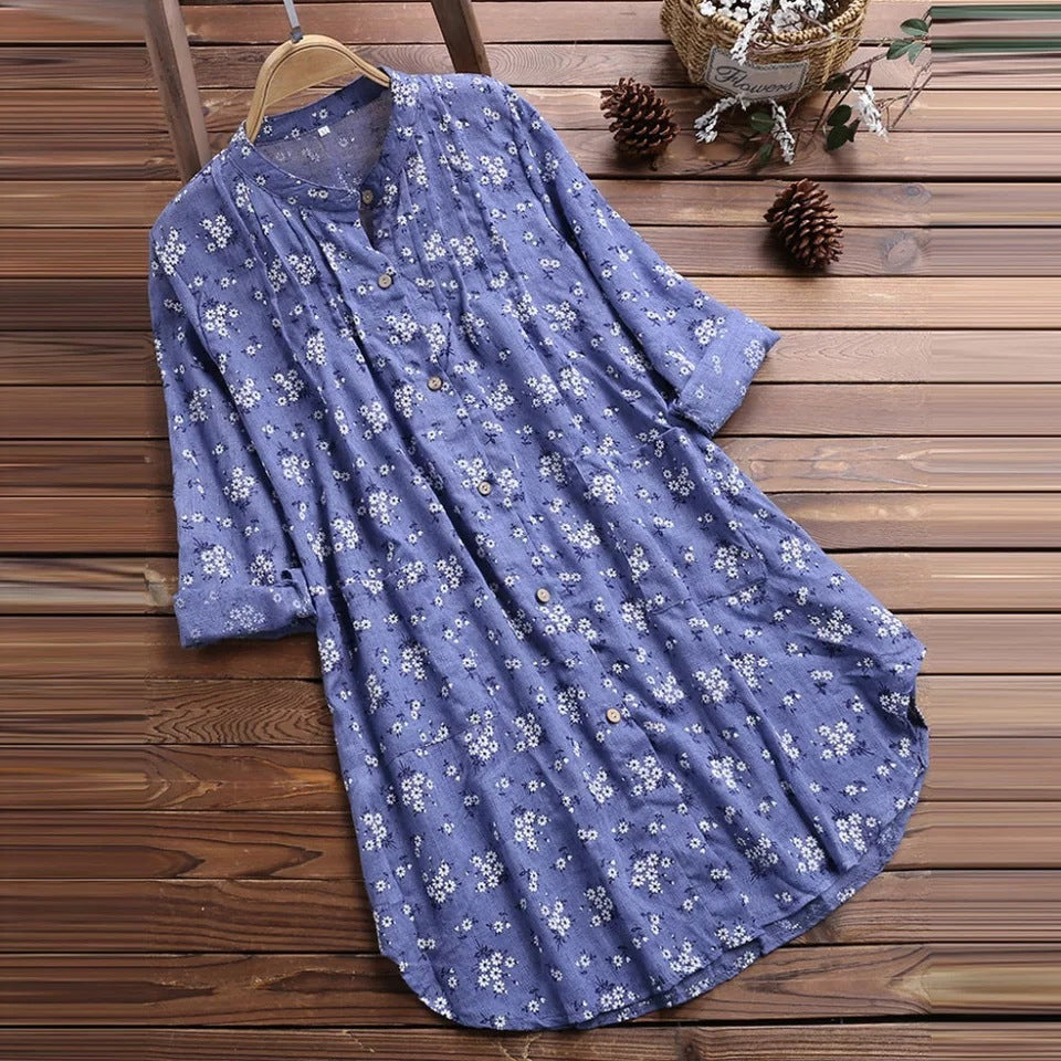 Harriet – Blus för Stora Damer i Sommar, Plusstorlek M-5XL