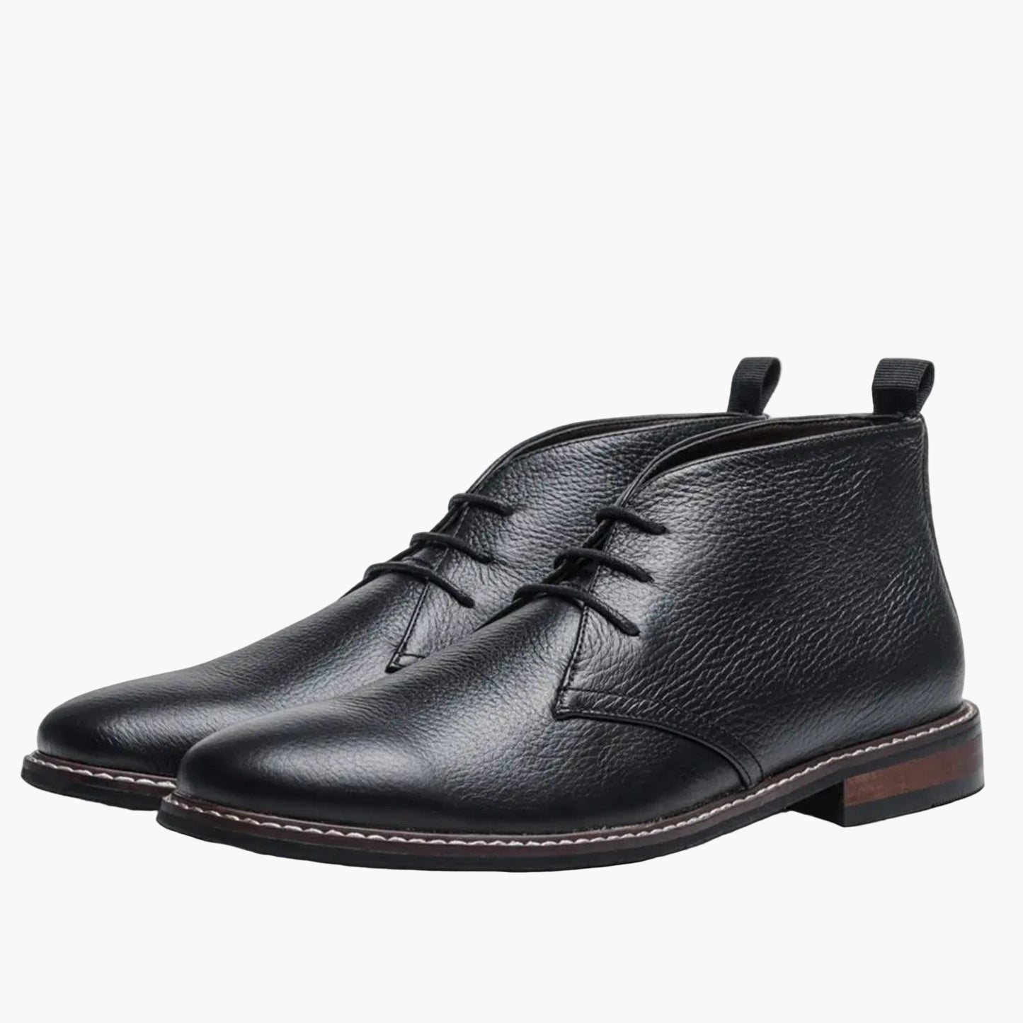 Herr Chukka Boots Klassiska Snörade Vardagsskor för Stil och Komfort