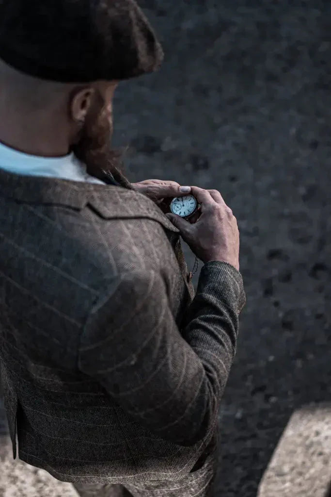 Herrkostym Tredelad Double Breasted – Klassisk Engelsk Stil för Bröllop och Fest