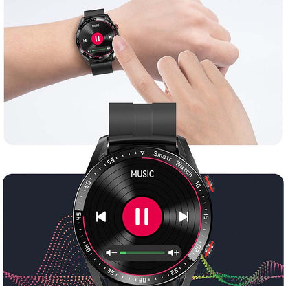 Herrarnas sportig militär smartklocka med hälsoövervakning och NFC