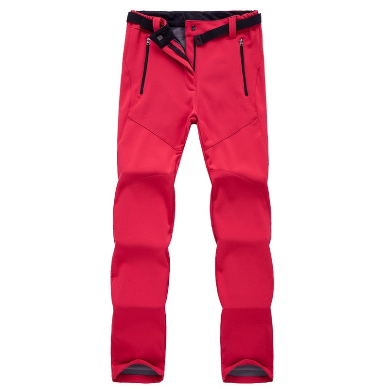 Dam Outdoor Vandringsbyxa Softshell Vinter – Funktionell och Vindtät Friluftsbyxa för Trekking och Vandring