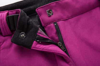 Dam Outdoor Vandringsbyxa Softshell Vinter – Funktionell och Vindtät Friluftsbyxa för Trekking och Vandring