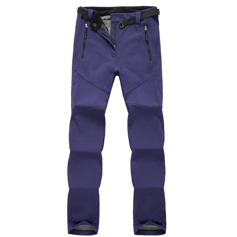 Dam Outdoor Vandringsbyxa Softshell Vinter – Funktionell och Vindtät Friluftsbyxa för Trekking och Vandring