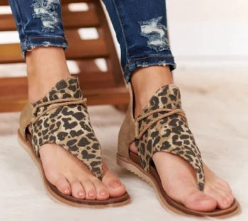 Donna – Sandaler med djurmönster
