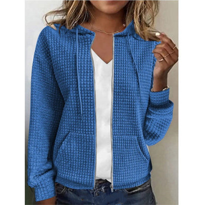 Donna – Långärmad zip-hoodie med cardigan