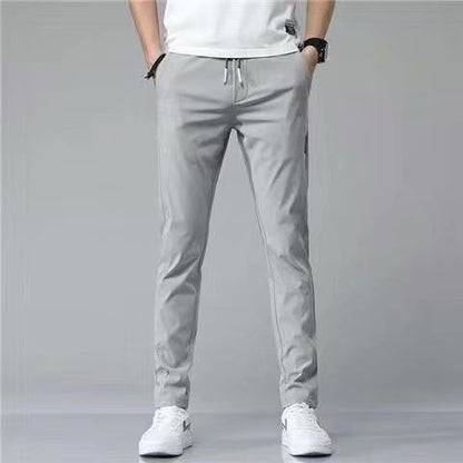 Chris – Lösa Rak Sweatpants i Koreansk Stil