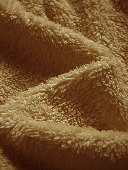 Herrarnas mysiga fleece set med huva – avslappnad vardagsstil för höst och vinter