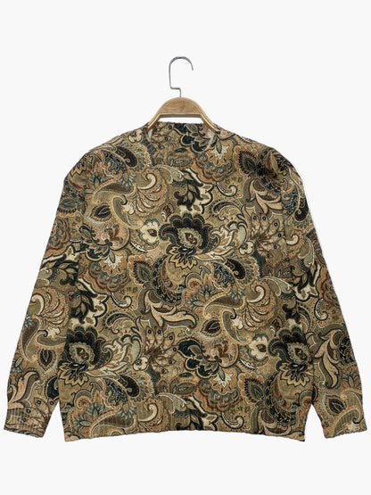 Damtröja med vintageinspirerat mönster – avslappnad och trendig för vardagsbruk