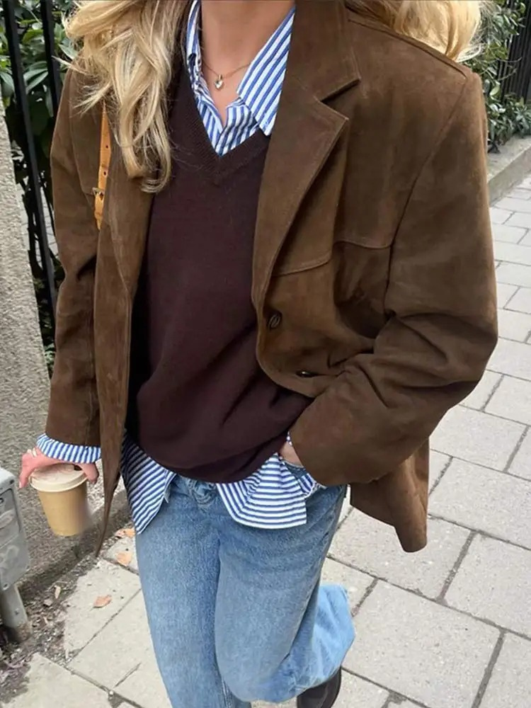 Dam Trenchcoat Oversized Trendig Höst/Vinter Elegant Stil