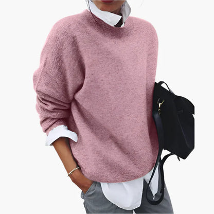 Damtröja i avslappnad stil – Elegant och modern stickad pullover för vardag och arbete