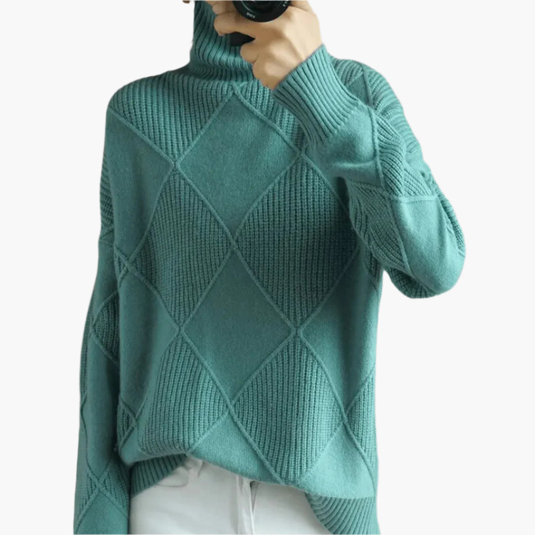 Dam Tröja i Oversized Stil för Vardagsbruk och Eleganta Tillfällen