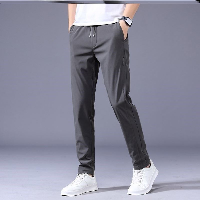 Chris – Lösa Rak Sweatpants i Koreansk Stil