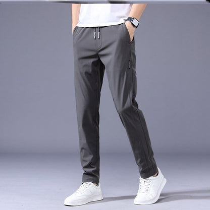 Chris – Lösa Rak Sweatpants i Koreansk Stil