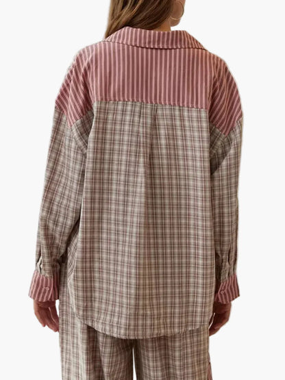 Dam Pyjamaset – Avslappnad och Trendig Look för Hemma och Natt