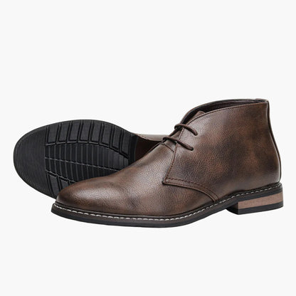 Herr Chukka Boots Klassiska Snörade Vardagsskor för Stil och Komfort