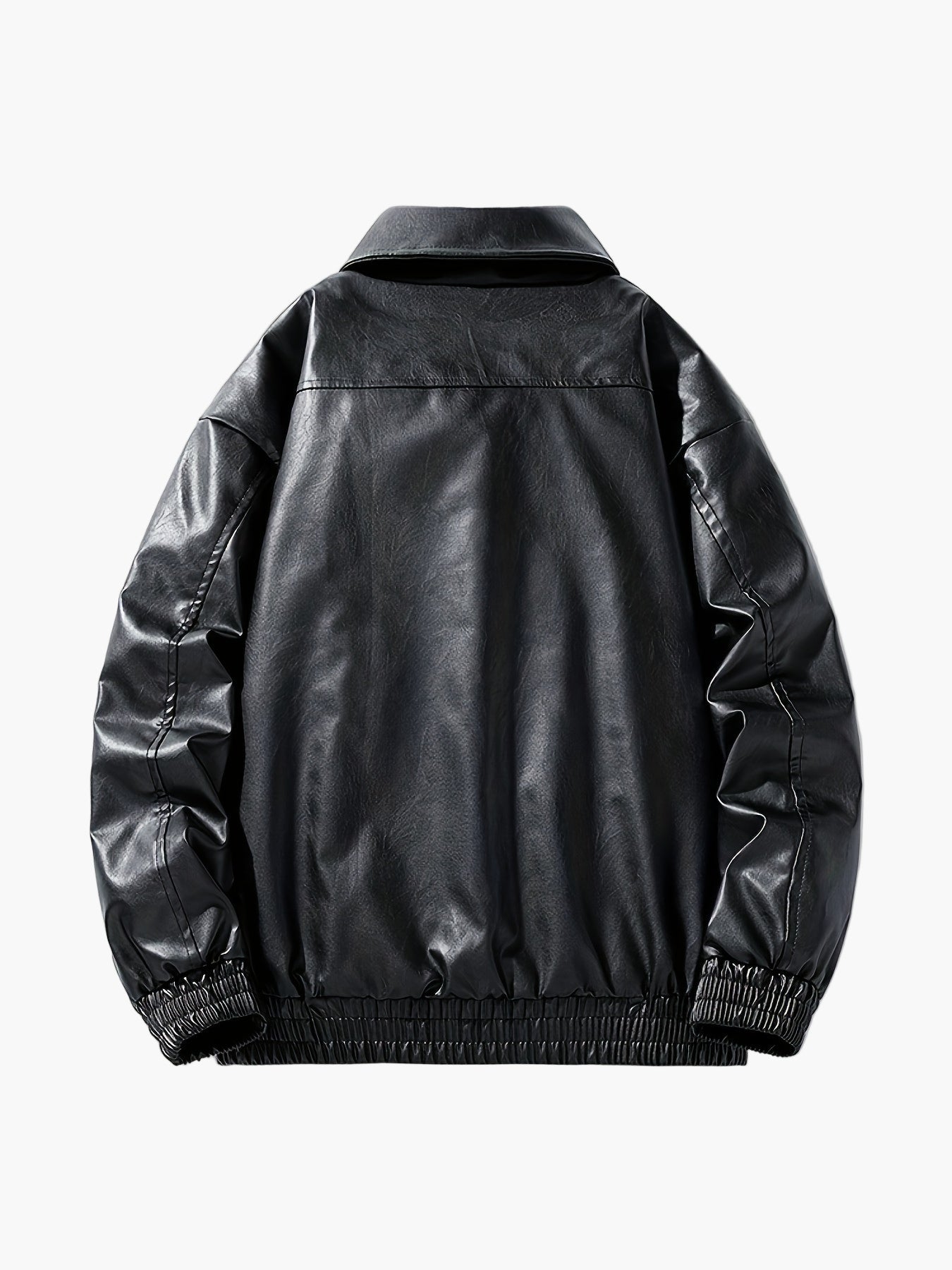 Herr Bomberjacka med lös passform och dragkedja för vardagsbruk