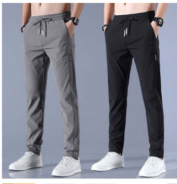 Chris – Lösa Rak Sweatpants i Koreansk Stil