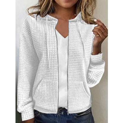 Donna – Långärmad zip-hoodie med cardigan