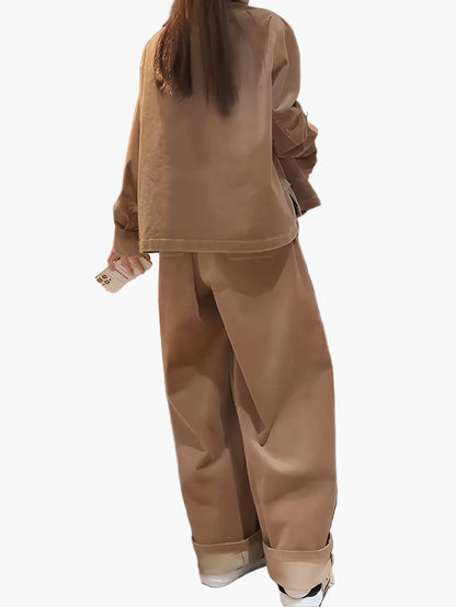 Dam Kostymset Loungewear Avslappnad Passform Höst/Vinter Elegant