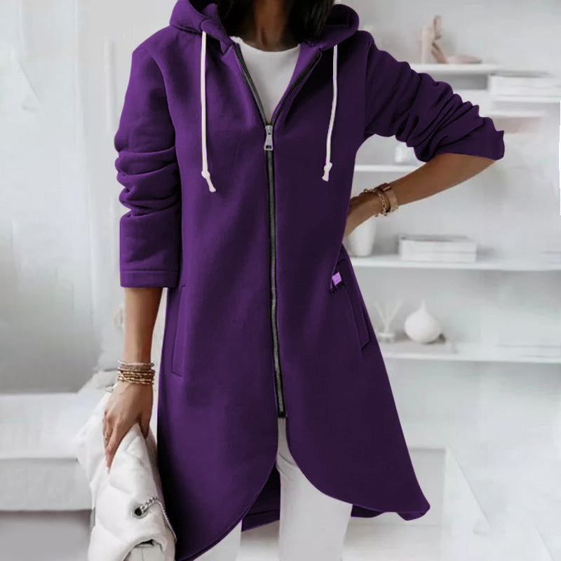 Katie – Hoodie med dragkedja för kvinnor